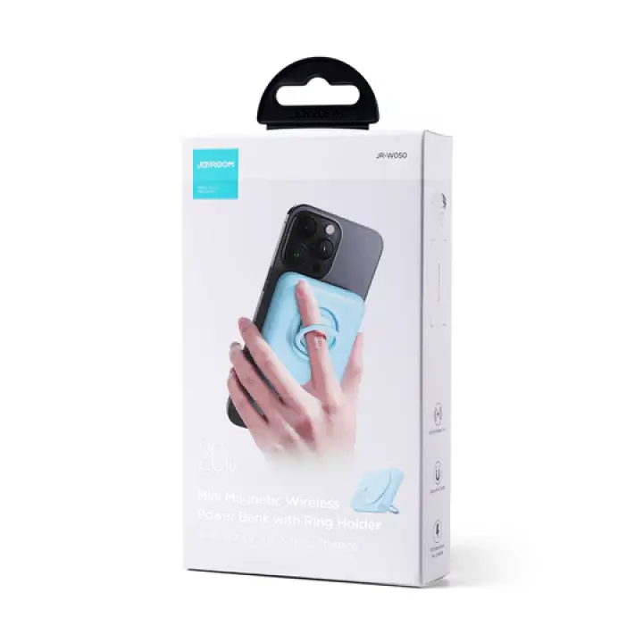 Joyroom JR-W050 20W 10000mah Magnetic Wireless Power Bank with Ring Holder