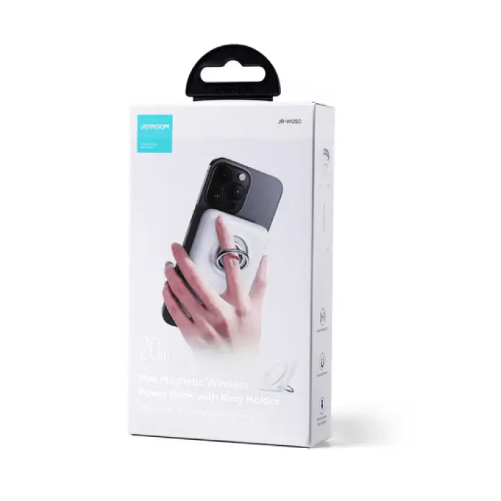 Joyroom JR-W050 20W 10000mah Magnetic Wireless Power Bank with Ring Holder