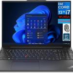 Lenovo ThinkPad E16 Gen1 Intel Core i7-1355U 8GB RAM DDR4-3200 512GB SSD Black.