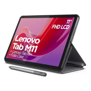 Lenovo Tab M11 4GB Soldered LPDDR4x 128GB eMMC 5.1 11" WUXGA Luna Grey Folio Case