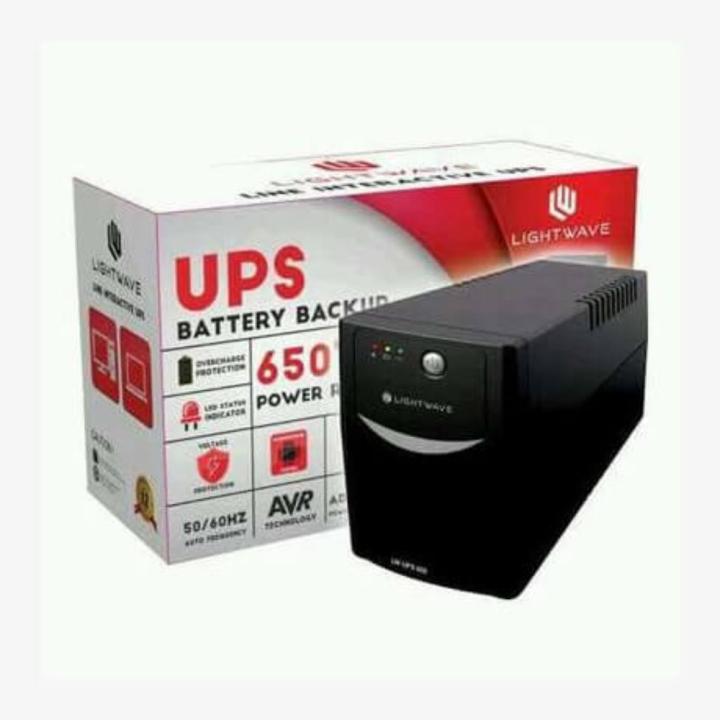 Light Wave UPS Power Backup 650VA 3 Pins