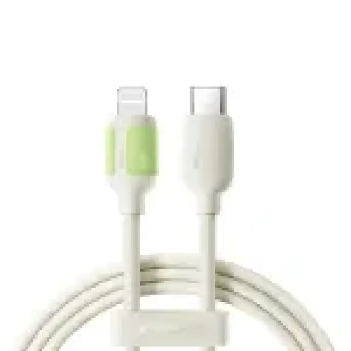 S-A53 Fluorescence series cable Type-C to Type-C 60W/Type-C to Lightning 30W/Lightning 3A/Type-C 3A Cable 1.2m/2m beige