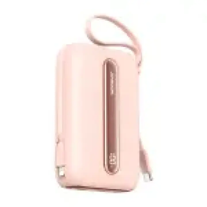 JR-L012 Plus Colorful Series 22.5W mini Power Bank with Dual Cables 20000mAh